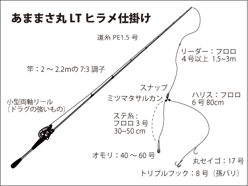 LTヒラメ仕掛け