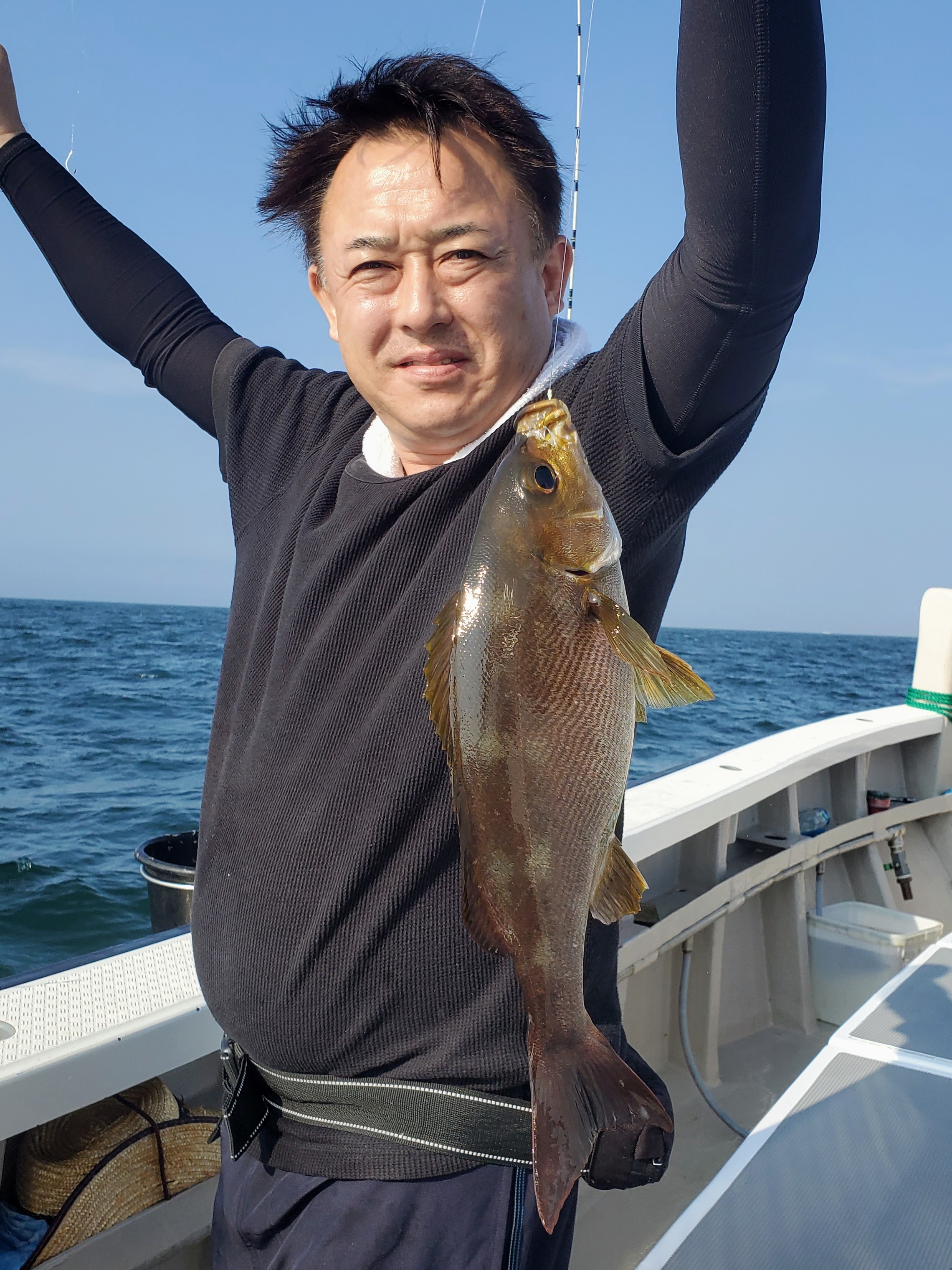 ７月３１日 水 ｌｔイサキ釣果 千葉県大原の沖釣り あままさ丸
